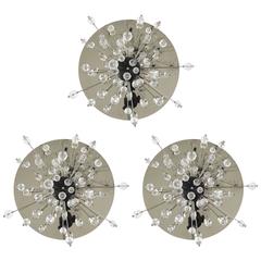 Up to Three Lobmeyr Metropolitan Opera Sputnik Met Crystal Scones Flush Mounts 12