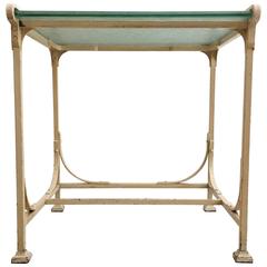 1920 Industrial Constructivist Wrought Iron Art Deco Working Table Desk