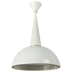 French Pendant Light Attributed to Mathieu Matégot for Holophane