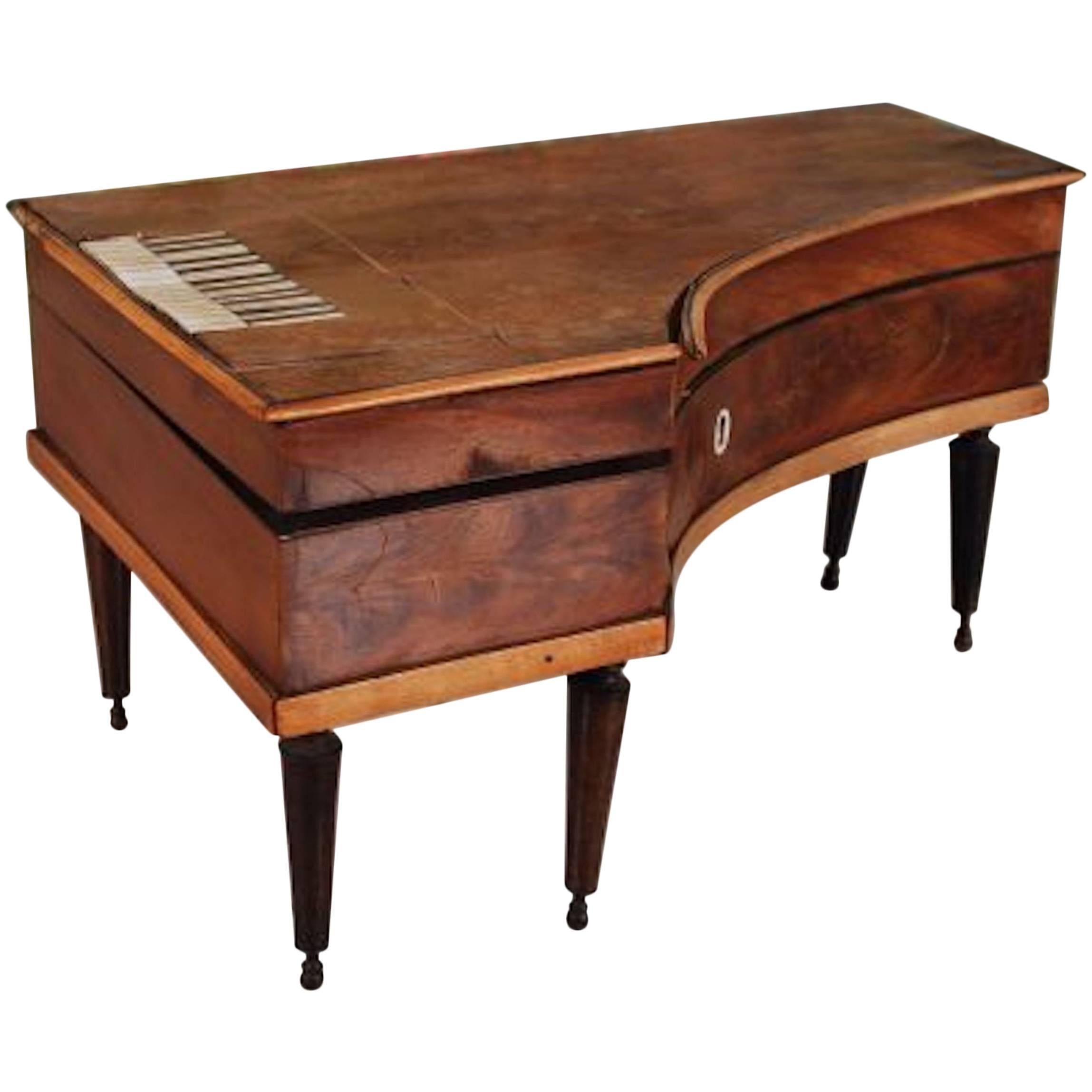 19th Century Regency Piano Form Sewing Box, circa 1820