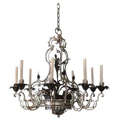 Wrought Iron Chandelier after Baguès 11