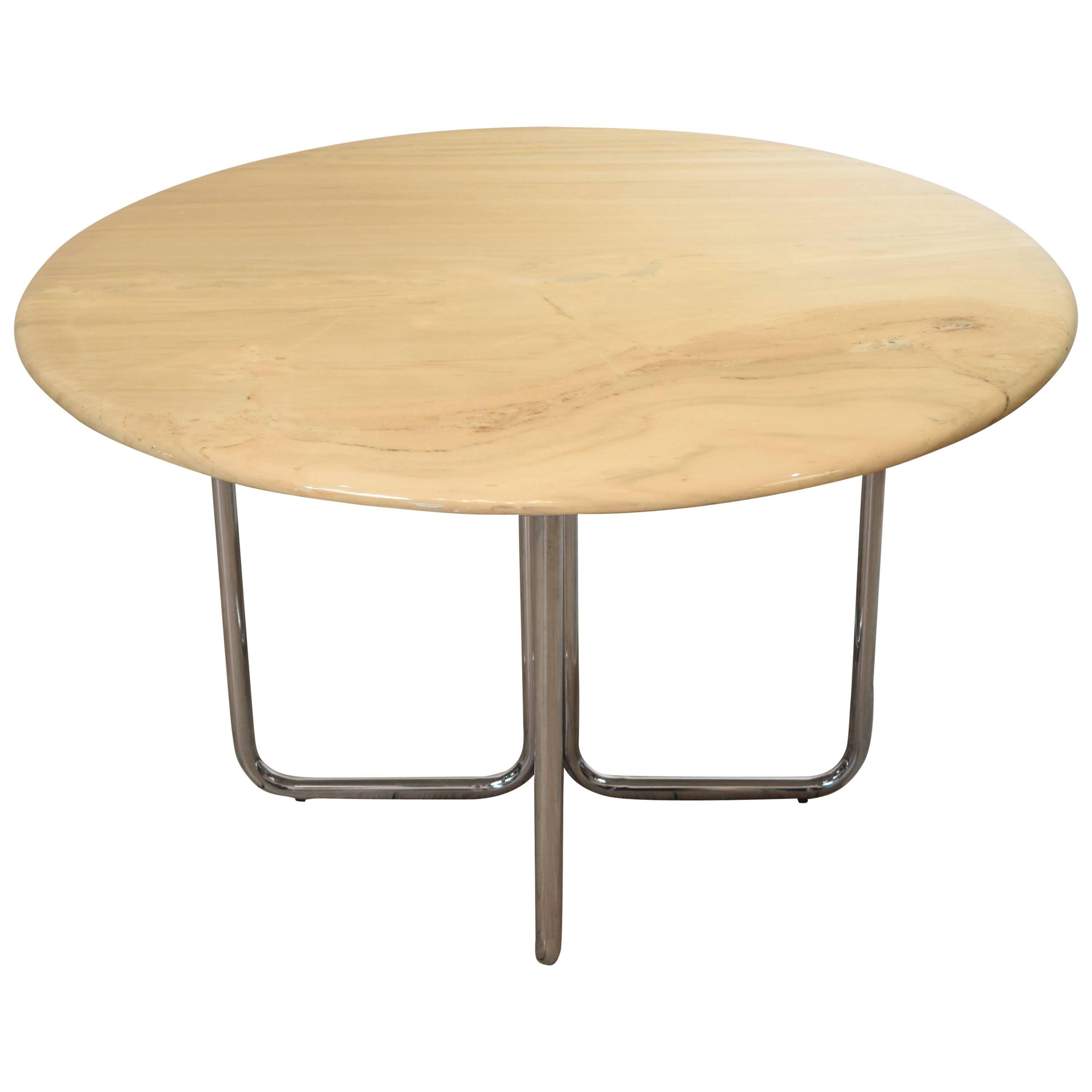 Round Vintage Marble Dining Table from Tecta, 1960s