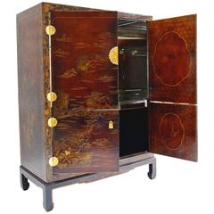 Chinese Style Lacquer Cabinet or Bar, circa 1900 3