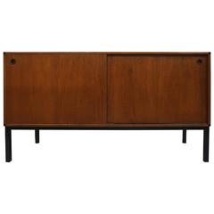 Smaller Size Danish Teak and Ebony Cabinet