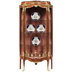 French Corner Display Cabinet with Ormolu Mounts, 19th Century 7