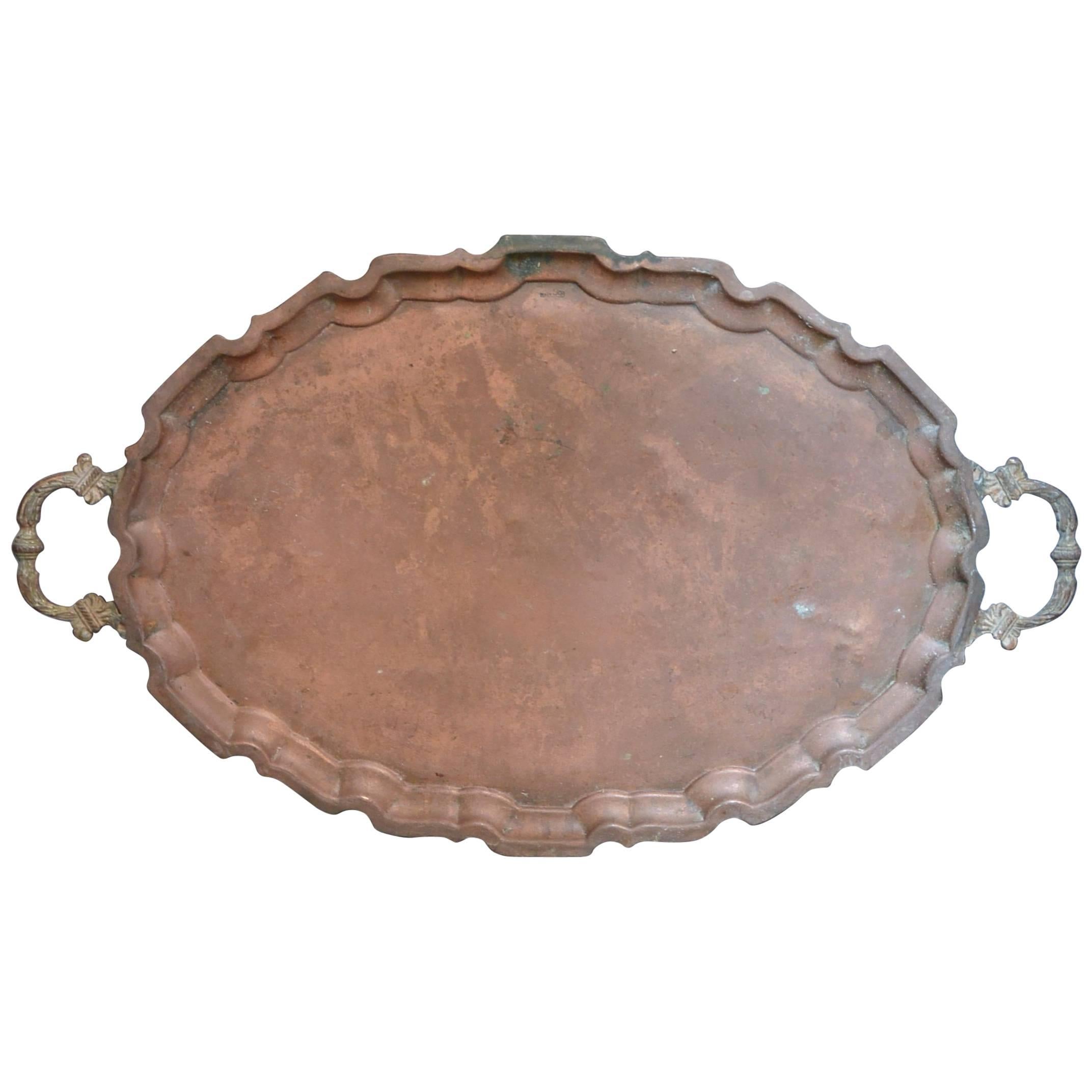 Vintage Egyptian Copper Tray