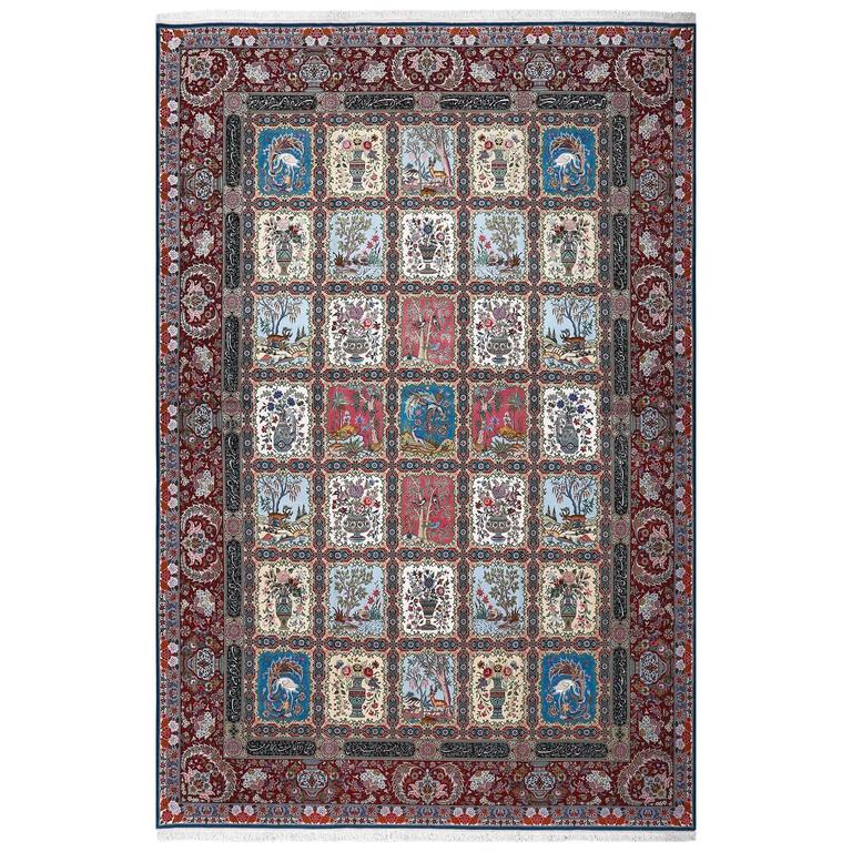 Fine Golestan Design Vintage Tabriz Persian Rug For Sale at 1stdibs