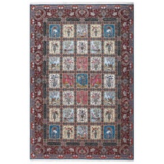 Fine Golestan Design Vintage Tabriz Persian Rug. Size: 10 ft 7 in x 15 ft 11 in