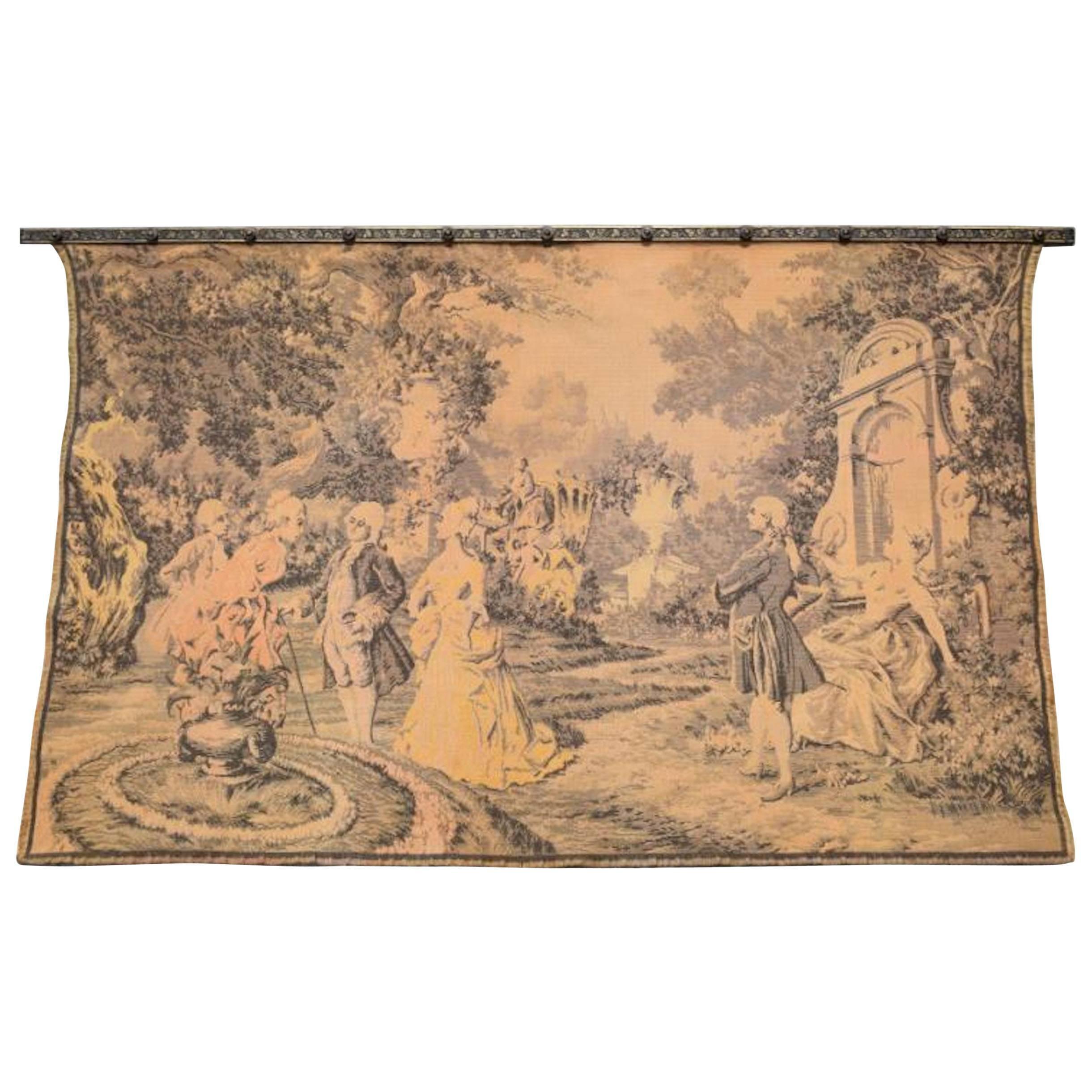 19th Century French Rococo Revival Tapestry Textile