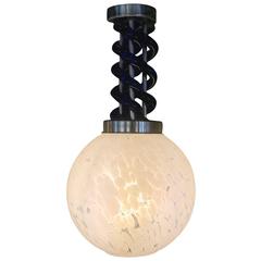 Mid-Century Modern Small Pendant Light by Mazzega in Murano Glass 11