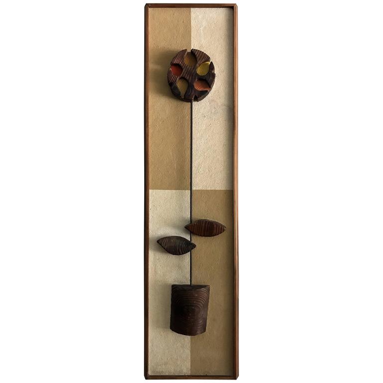 Witco MidCentury Modern Abstract Flower Wall Art Sculpture at 1stDibs