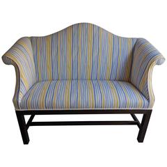 Vintage Contemporary Camelback Settee