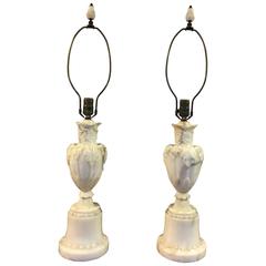 Pair of Marble Lamps