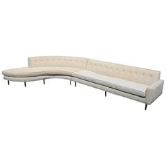 Large Elegant Harvey Probber Two-Piece Sectional Sofa 2