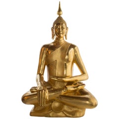 24-Karat Gold Leaf Healing Buddha Statue