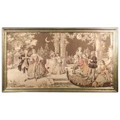 19th Century Antique French Victorian Tapestry