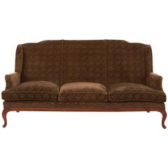 Vintage Velvet Settee 4