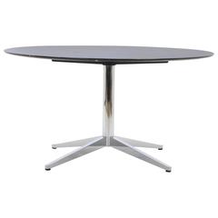 Florence Knoll Black with White Veining Marble Top Dining Table