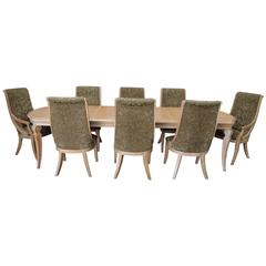 Retro Henredon Dining Table and Chairs Set