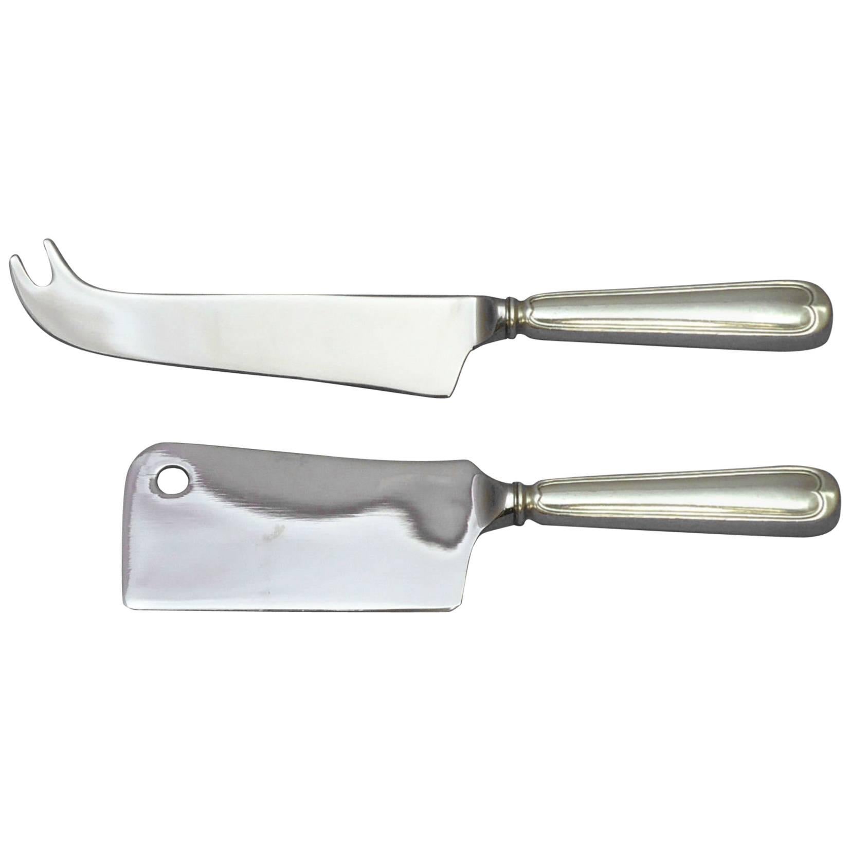 Fiddle Thread by Frank Smith Sterling Silver Cheese Serving Set 2pc HHWS Custom