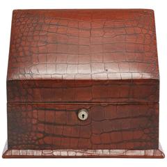 Crocodile Letter box by Barrett & Sons Piccadilly London, circa 1910