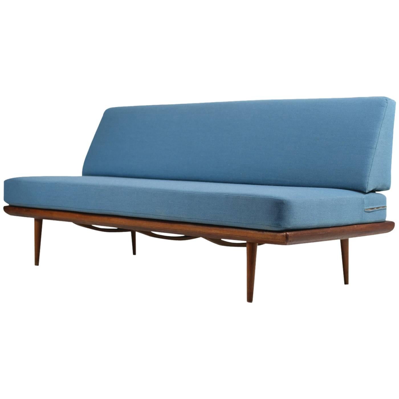 Dänisches modernes Teakholz-Sofa der 1960er Jahre von Peter Hvidt & Orla Mlgaard Nielsen, Dänemark