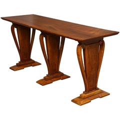 Angelo Magnoni Neoclassical Walnut Console 11