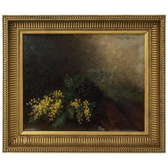 French Framed Oil Painting, Still Life by Adolphe Louis Castex-Degrange 10