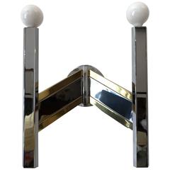 Large 1960s Space Age Sciolari Italian Wall Light 11