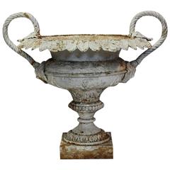 Spectacular 19th Century Decorative French Cast Iron Urn 5