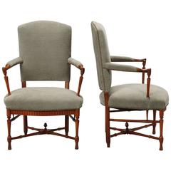 Pair of French Provincial Armchairs