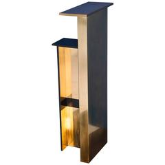 MMXVI CS2 Polished Brass and Wood Modern Design Console Table 4