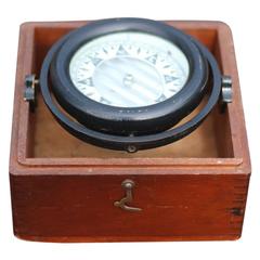 Antique Boxed Compass by Wilcox Crittenden