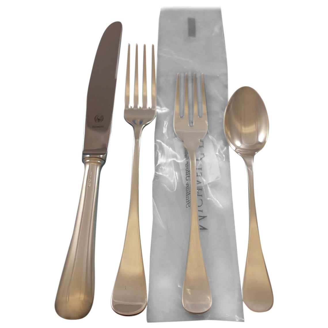 Floreal by Zaramella Italy Sterling Silver Flatware Set 8 Dinner Size
