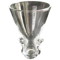 Atemberaubende Vase aus Steuben-Glas im zeitgenössischen Stil