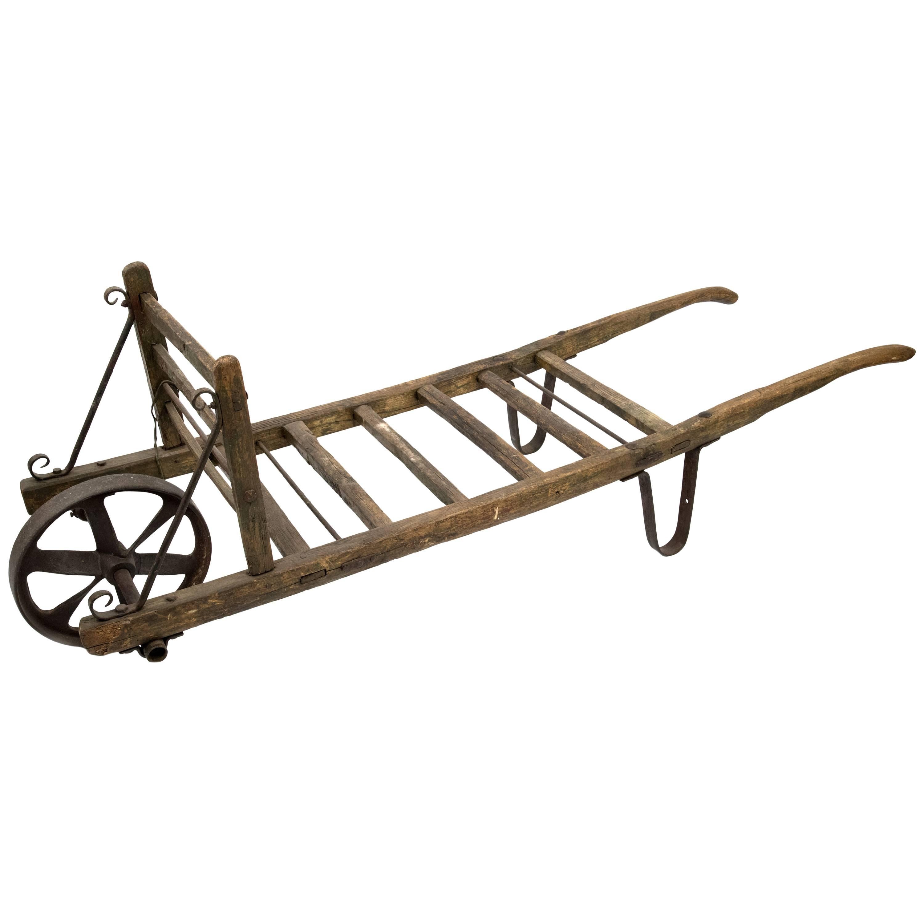 French Wine Barrel Trolley