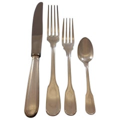 Plunir by Christofle France Silverplate Flatware Set 121 Pcs Dinner
