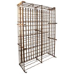 Antique Wrought Iron French Wine Rack