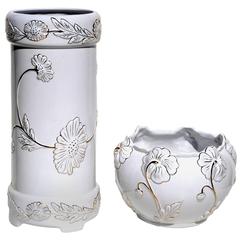 Hollywood Regency Style Umbrella Stand and Jardiniere 10