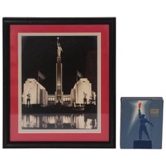 Vintage Art Deco Machine Age Heroic - Style USSR Ephemera 1939 New York World's Fair