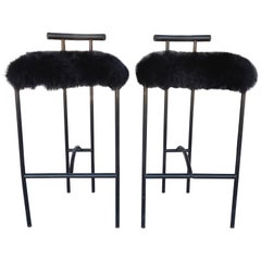 Pair of Modernist "Tokyo" Barstools by Rodney Kinsman for Bieffeplast, Italy