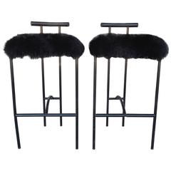 Pair of Modernist "Tokyo" Barstools by Rodney Kinsman for Bieffeplast, Italy 1