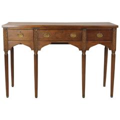 Antique Late 19th Century Federal Style Walnut Sideboard or Huntboard