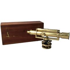 Surveyor's Theodolite by W.F. Stanley, London circa 1930, in Original Fitted Box 1