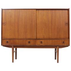 Danish teak Highboard, 1960s