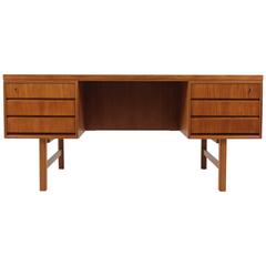 1960s Danish Teak Writing Desk Designed by Gunni Omann for Omann Jun