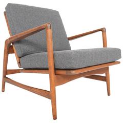 Ib Kofod Larsen for Selig Lounge Chair in Oak