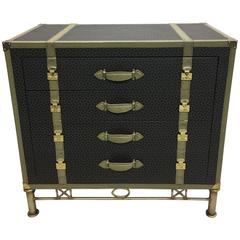 Large French Louis Vuitton Style Trunk, Commode or Chest 9