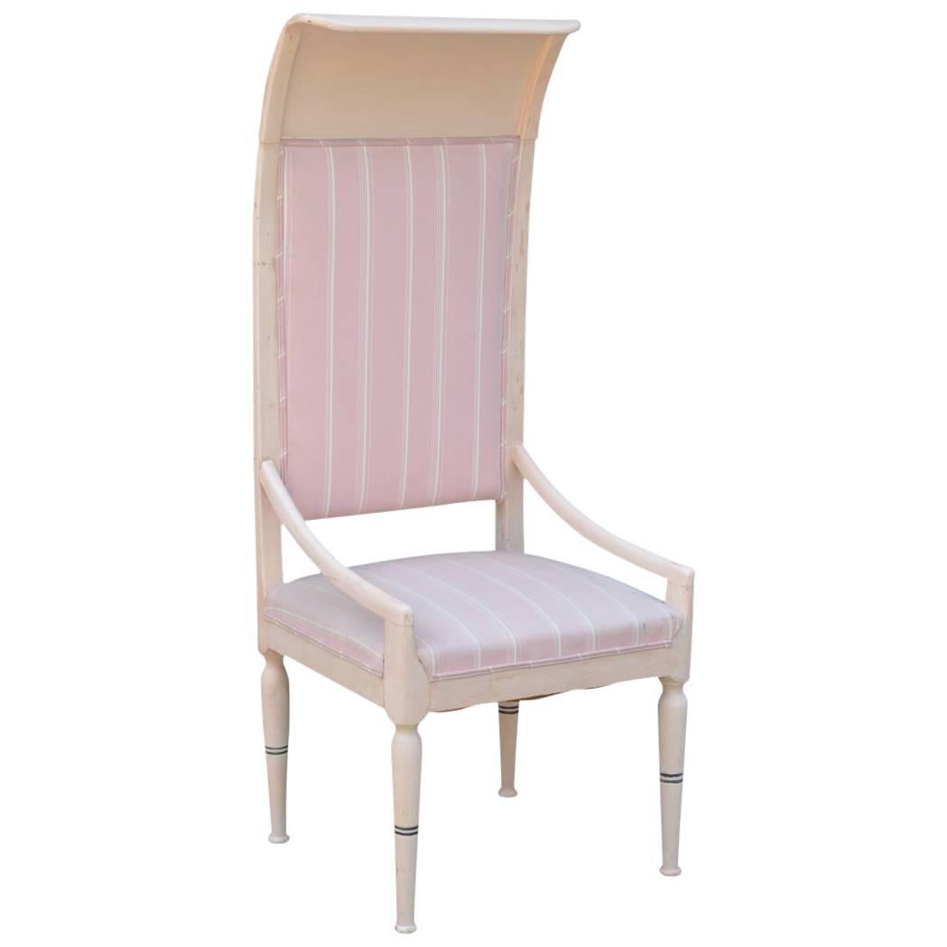 Whimsical Viennese Secessionist High Back Chair