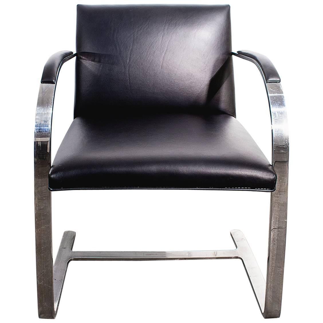 Brno Flat Bar Arm Chair by Mies van der Rohe